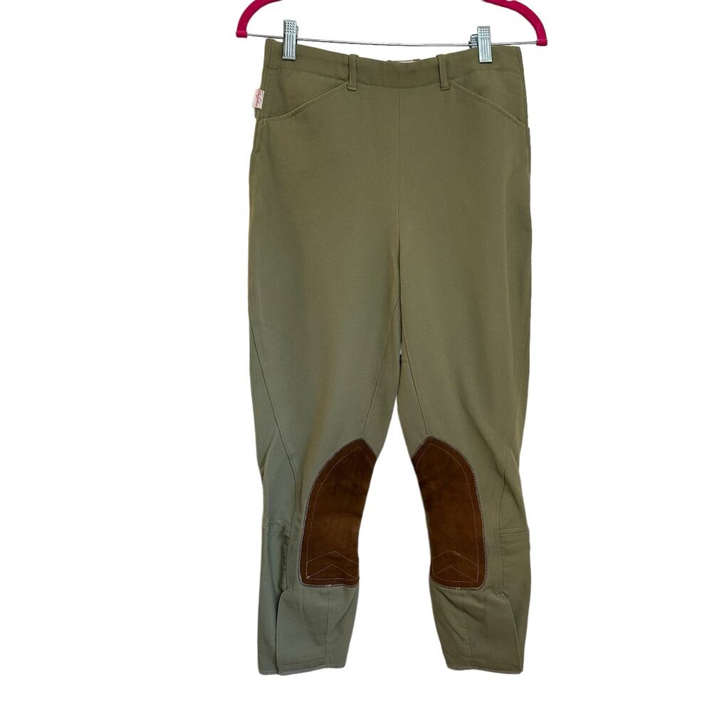 TAILORED SPORTSMAN The Royal Side Zip Horse RIDING Breeches Beige TAN #3941 20